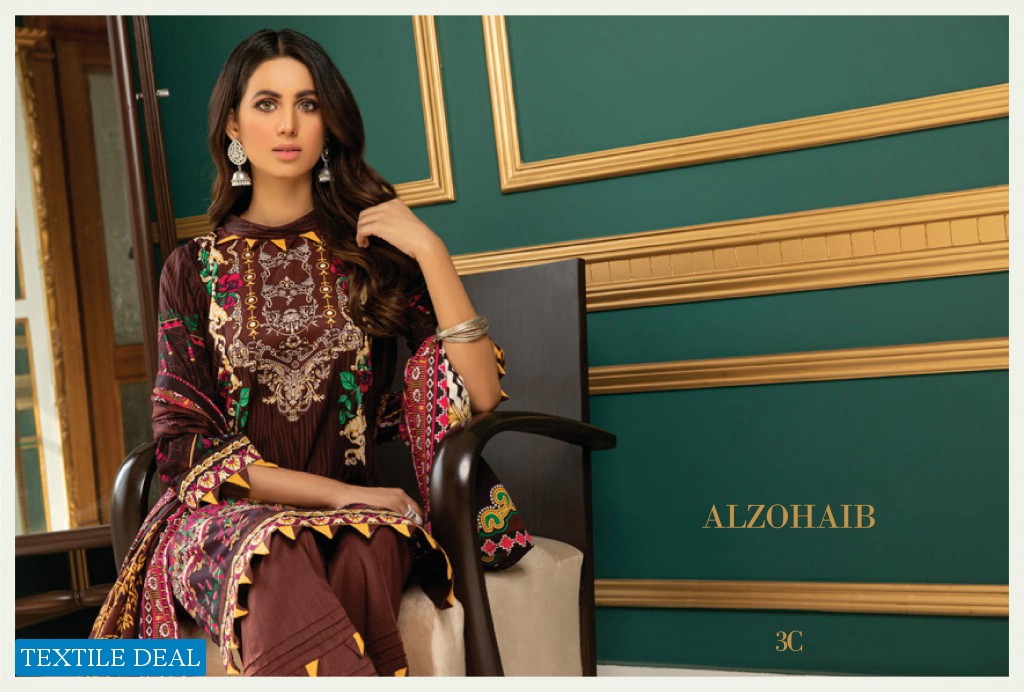 Alzohaib Anum Lawn Vol-1 2021 Wholesale Lawn Printed Pakistani Dress