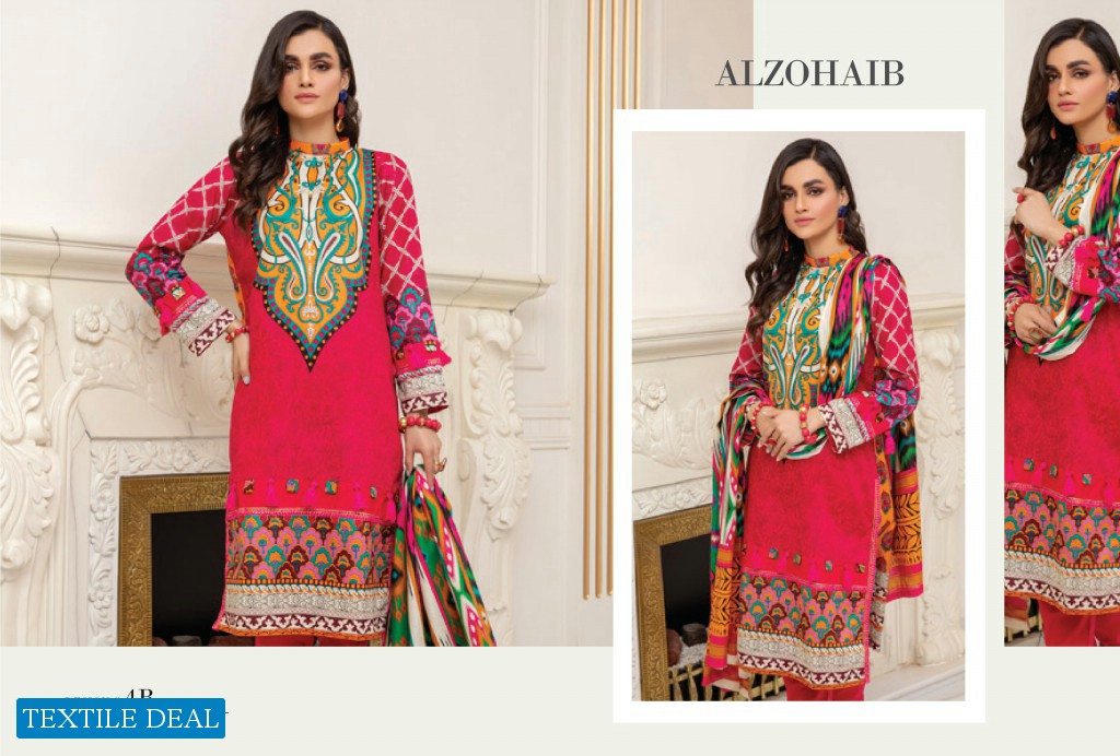 Alzohaib Anum Lawn Vol-1 2021 Wholesale Lawn Printed Pakistani Dress