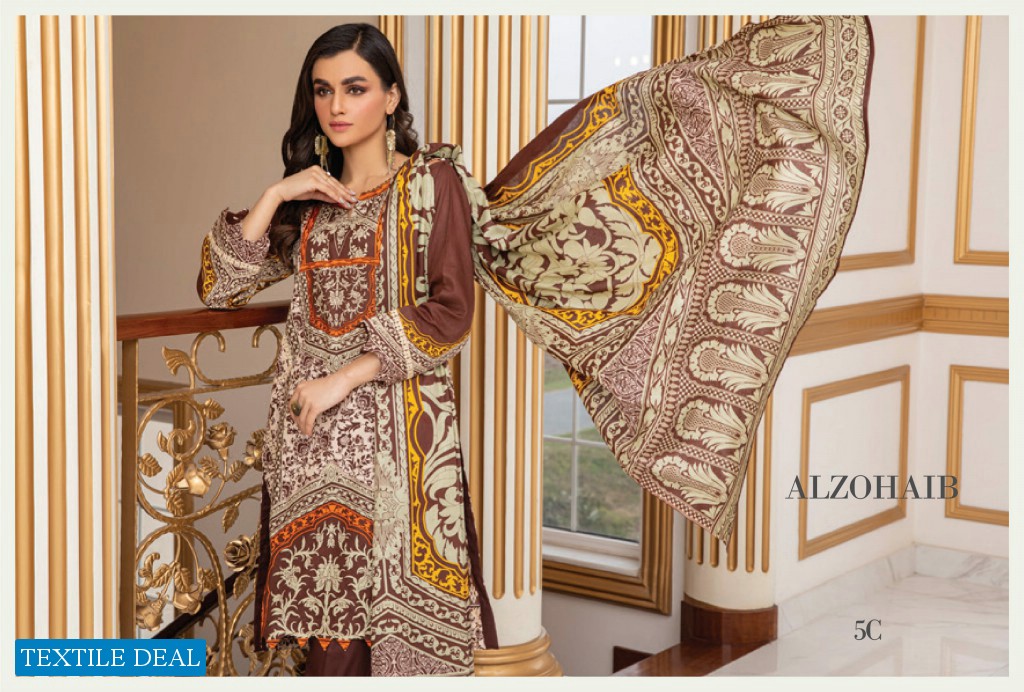 Alzohaib Anum Lawn Vol-1 2021 Wholesale Lawn Printed Pakistani Dress