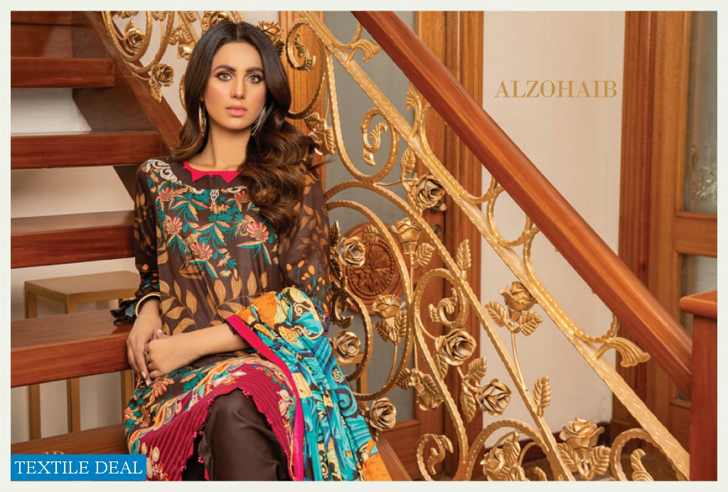 Alzohaib Anum Lawn Vol-1 2021 Wholesale Lawn Printed Pakistani Dress