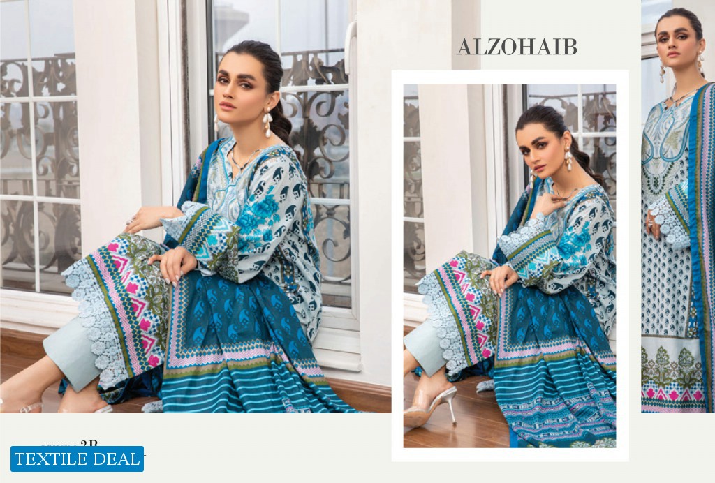 Alzohaib Anum Lawn Vol-1 2021 Wholesale Lawn Printed Pakistani Dress
