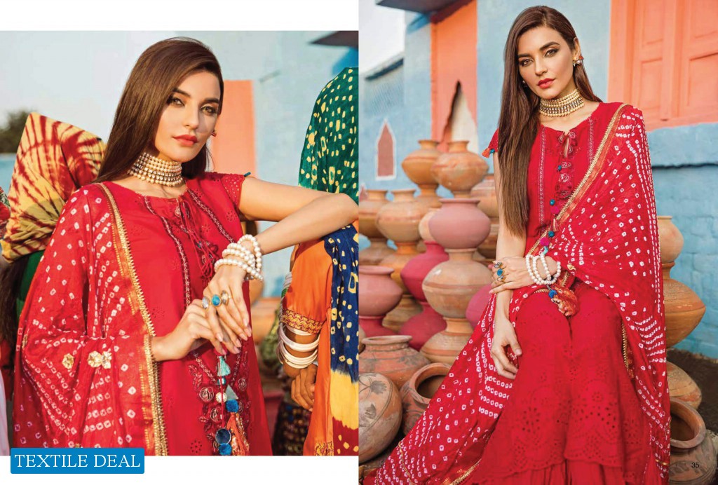 Alzohaib Bandhani Jaipuri Collection Branded Pakistani Suits Wholesale