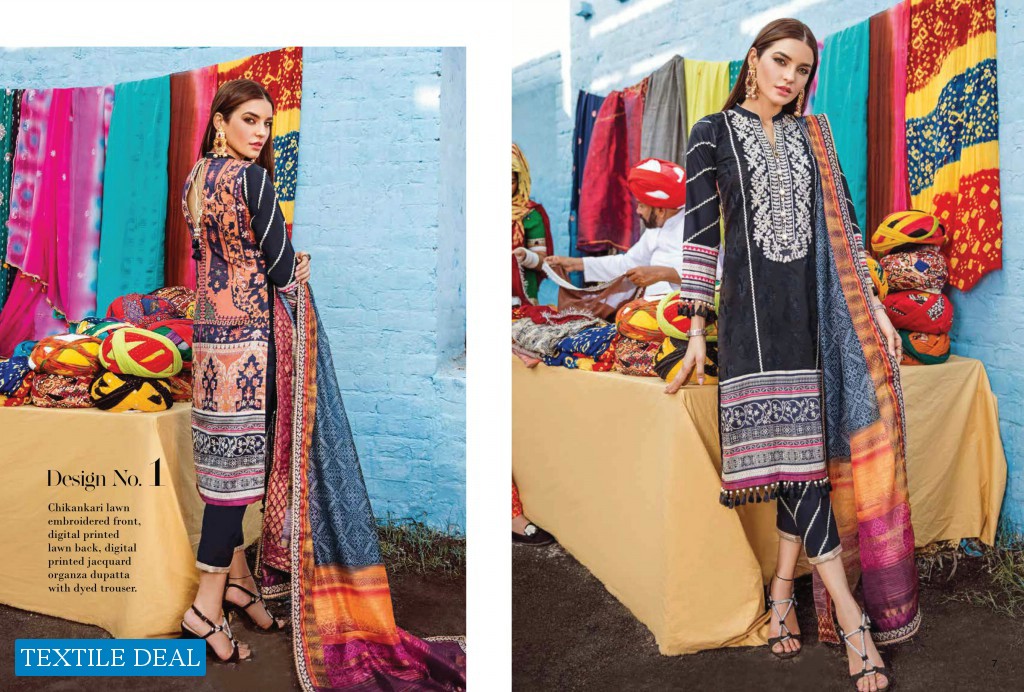 Alzohaib Bandhani Jaipuri Collection Branded Pakistani Suits Wholesale