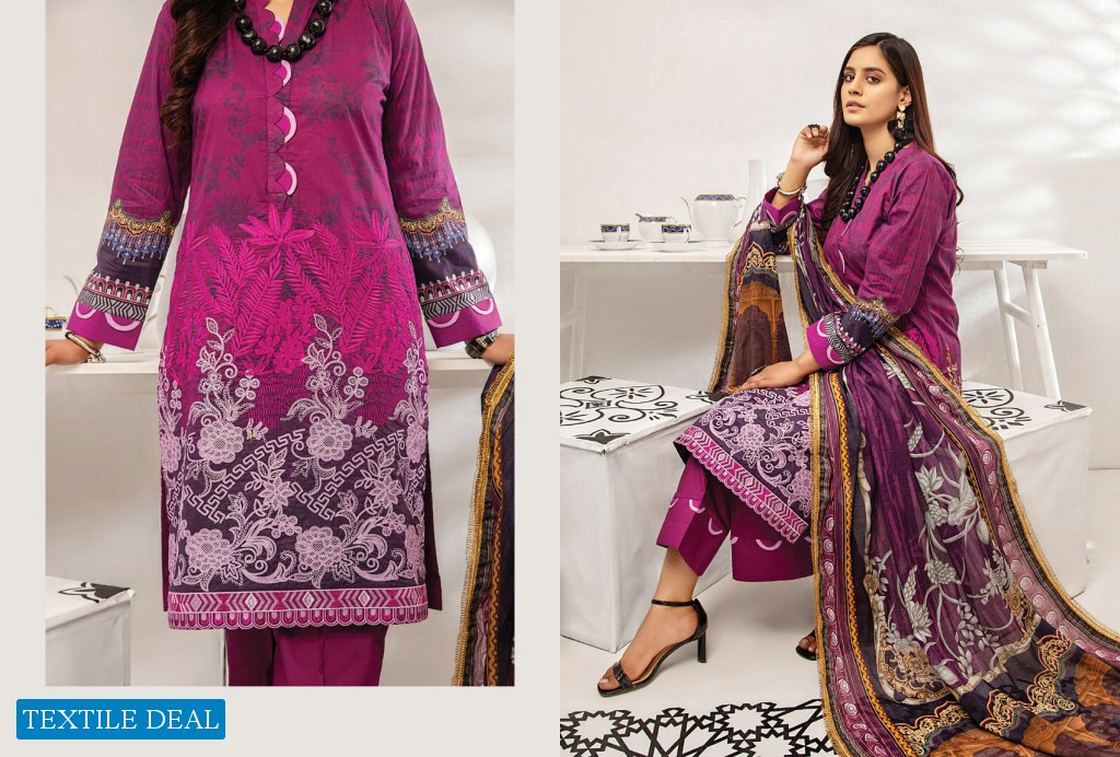 Alzohaib Coco Digital Embroidered Lawn Collection Branded Pakistani Dress