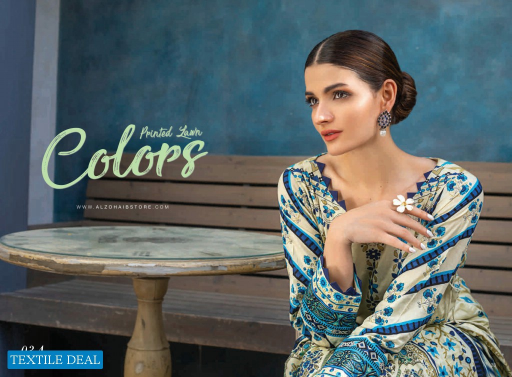 Alzohaib Colors Printed Lawn Wholesale Original Pakistani Salwar Kameez