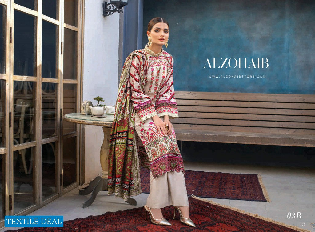 Alzohaib Colors Printed Lawn Wholesale Original Pakistani Salwar Kameez