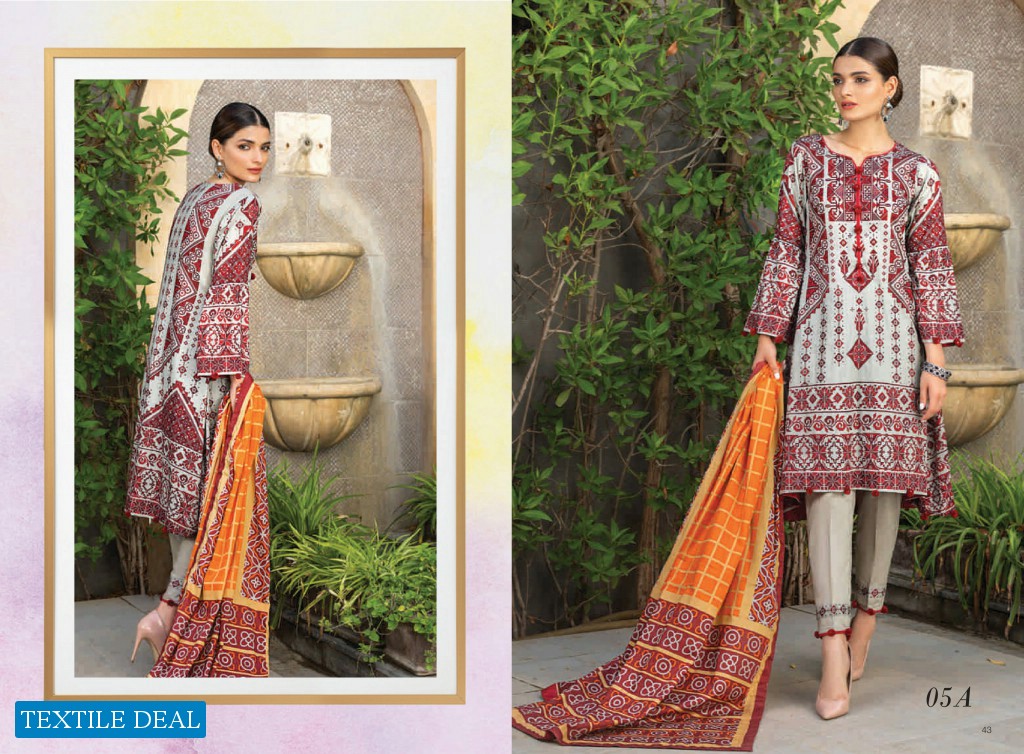 Alzohaib Colors Printed Lawn Wholesale Original Pakistani Salwar Kameez