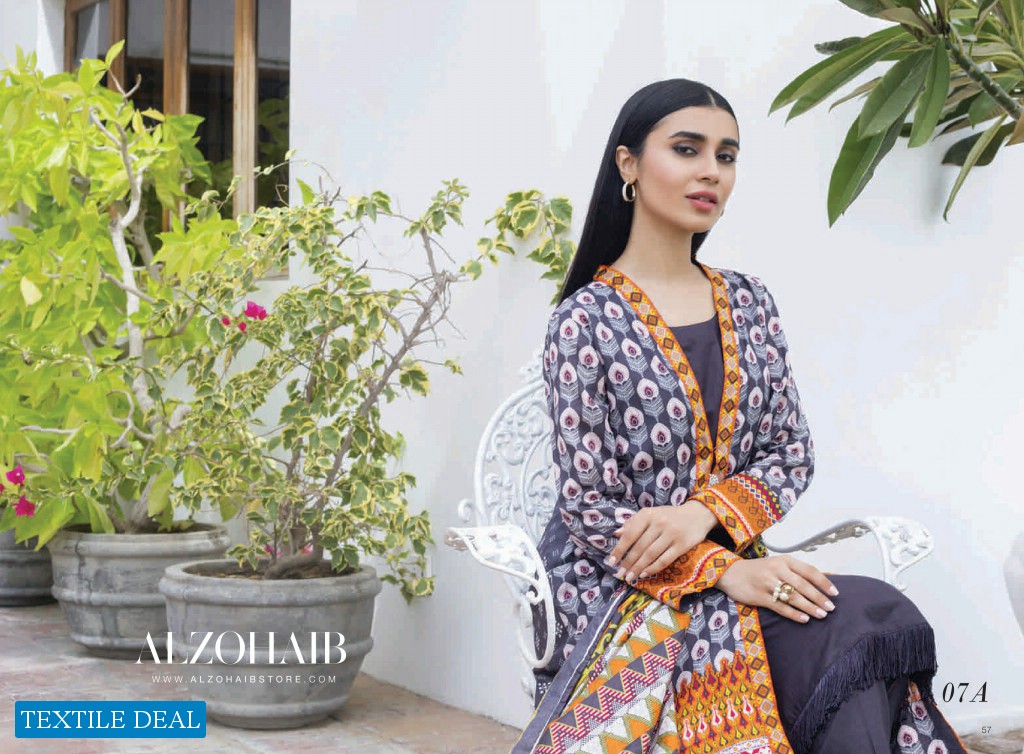Alzohaib Colors Printed Lawn Wholesale Original Pakistani Salwar Kameez