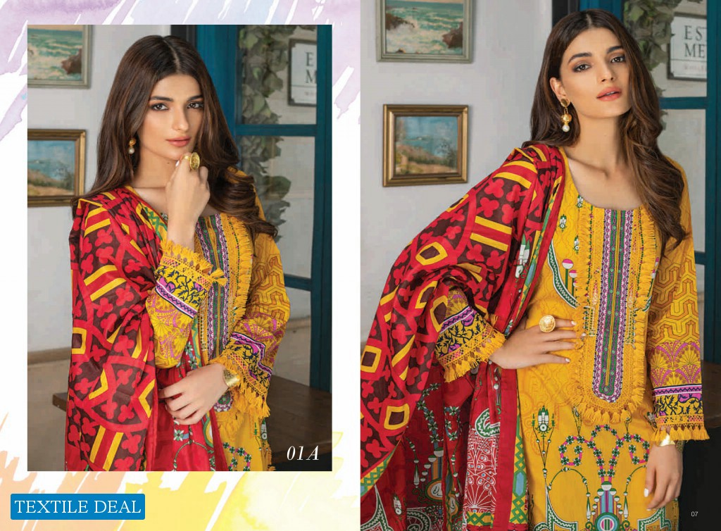Alzohaib Colors Printed Lawn Wholesale Original Pakistani Salwar Kameez
