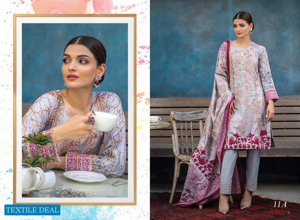 Alzohaib Colors Printed Lawn Wholesale Original Pakistani Salwar Kameez