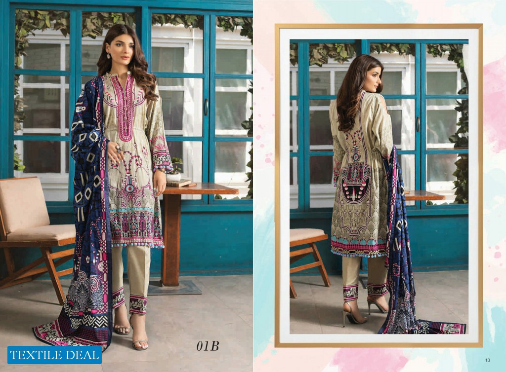Alzohaib Colors Printed Lawn Wholesale Original Pakistani Salwar Kameez
