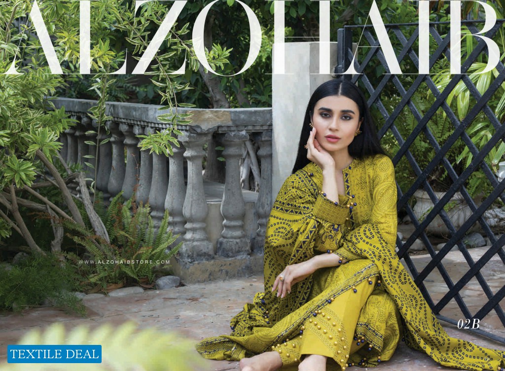 Alzohaib Colors Printed Lawn Wholesale Original Pakistani Salwar Kameez