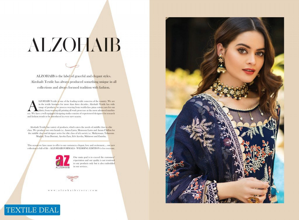 Alzohaib Formals Wedding Collection Wholesale Pakistani Suits