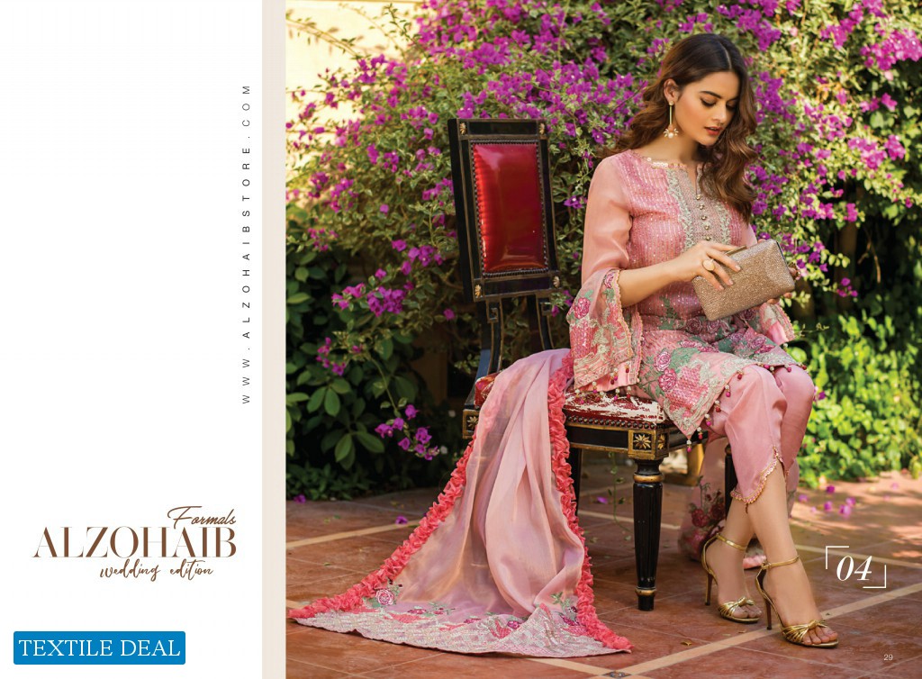 Alzohaib Formals Wedding Collection Wholesale Pakistani Suits