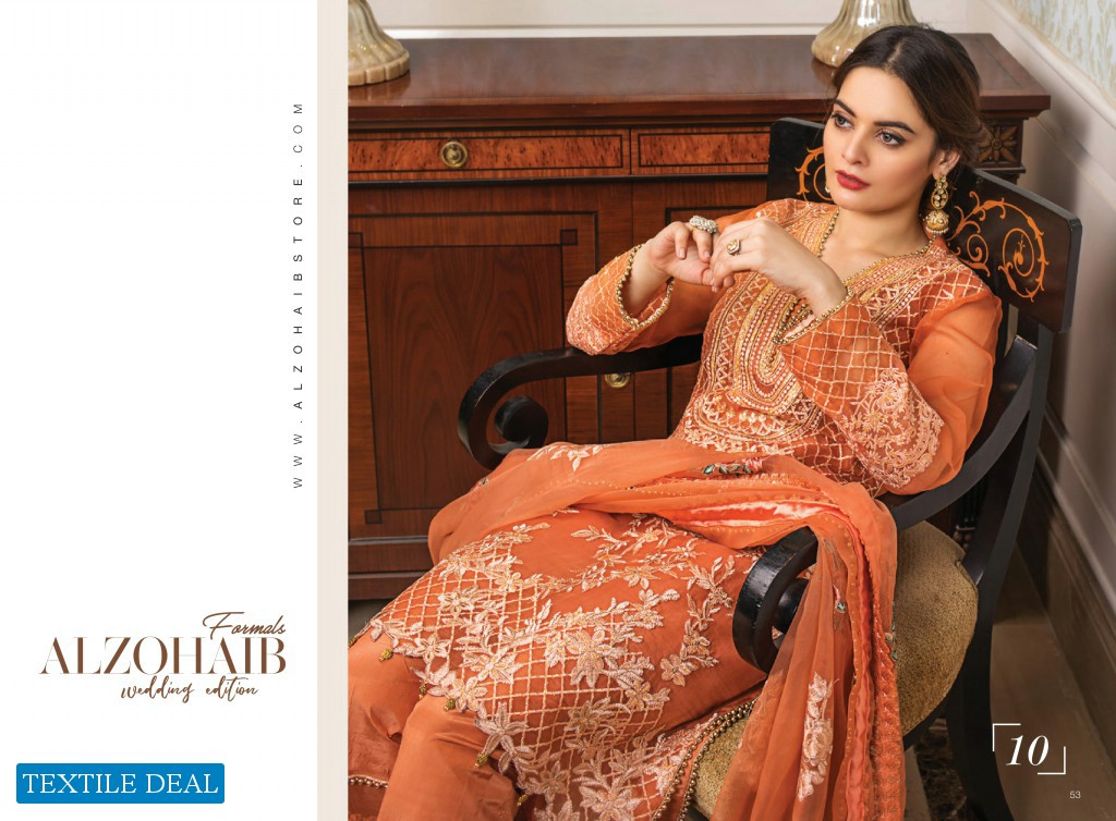 Alzohaib Formals Wedding Collection Wholesale Pakistani Suits