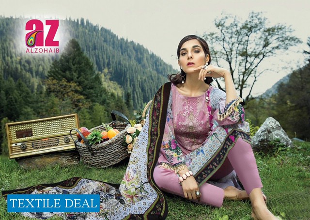Alzohaib Roohi Vol-2 Wholesale Lawn Dress Material