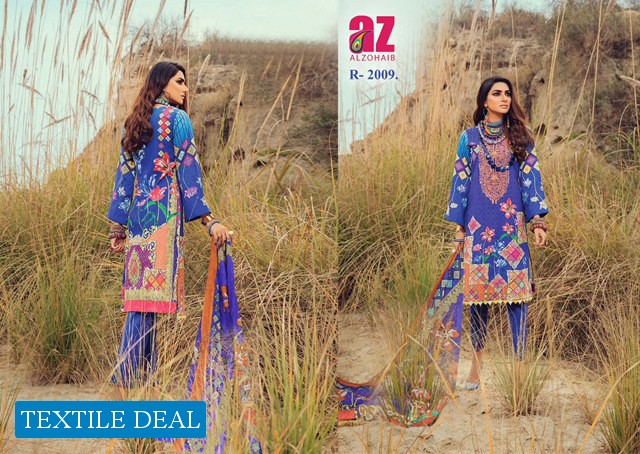 Alzohaib Roohi Vol-2 Wholesale Lawn Dress Material
