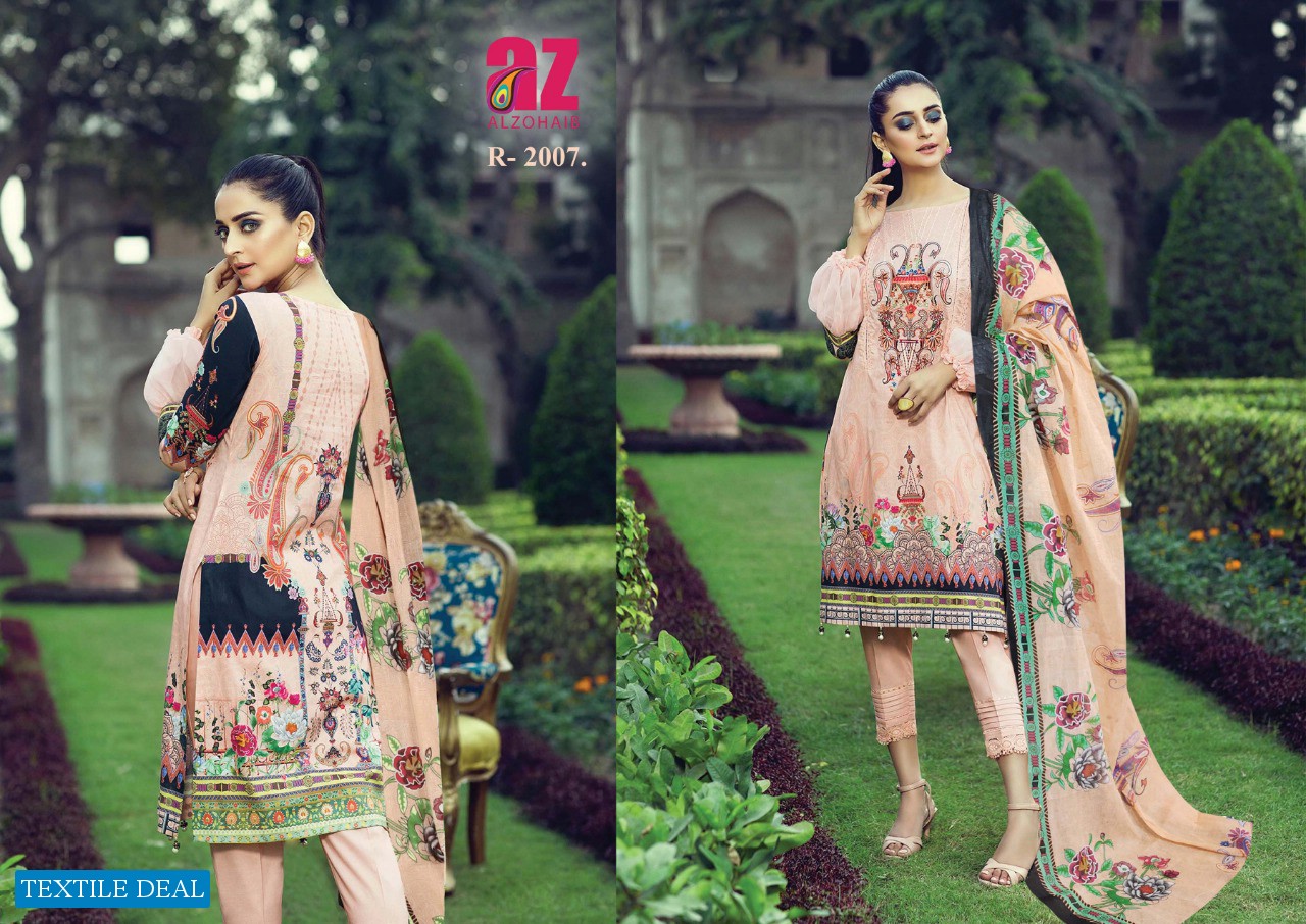 Alzohaib Roohi Vol-2 Wholesale Lawn Dress Material