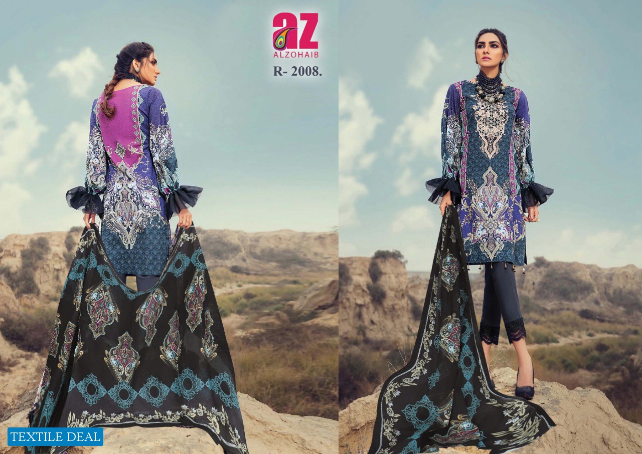 Alzohaib Roohi Vol-2 Wholesale Lawn Dress Material