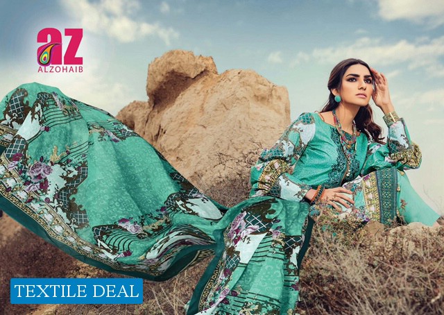 Alzohaib Roohi Vol-2 Wholesale Lawn Dress Material
