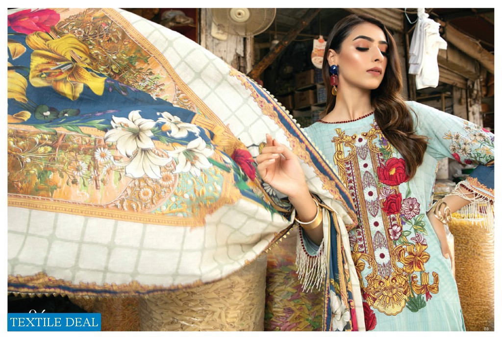 Alzohaib Rung Digital Embroidered Pakistani Dress