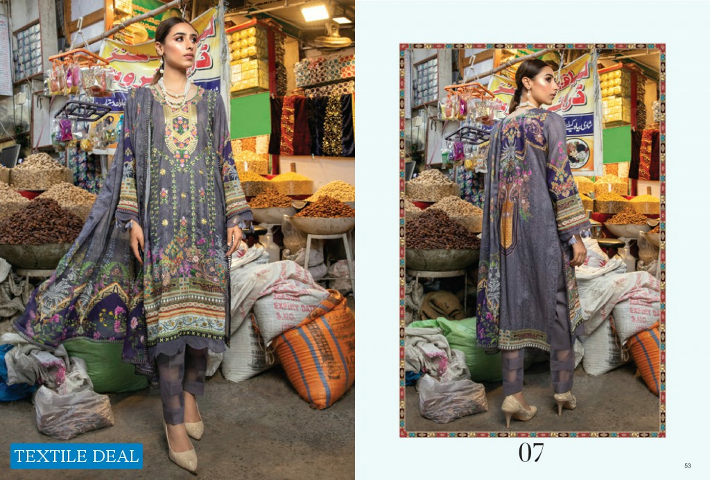 Alzohaib Rung Digital Embroidered Pakistani Dress