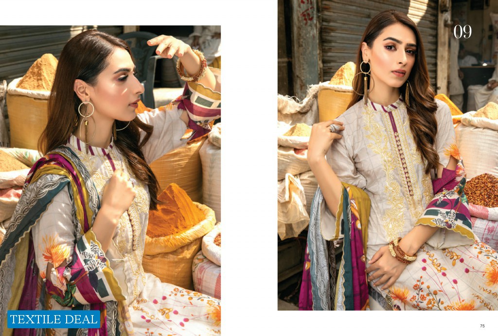 Alzohaib Rung Digital Embroidered Pakistani Dress