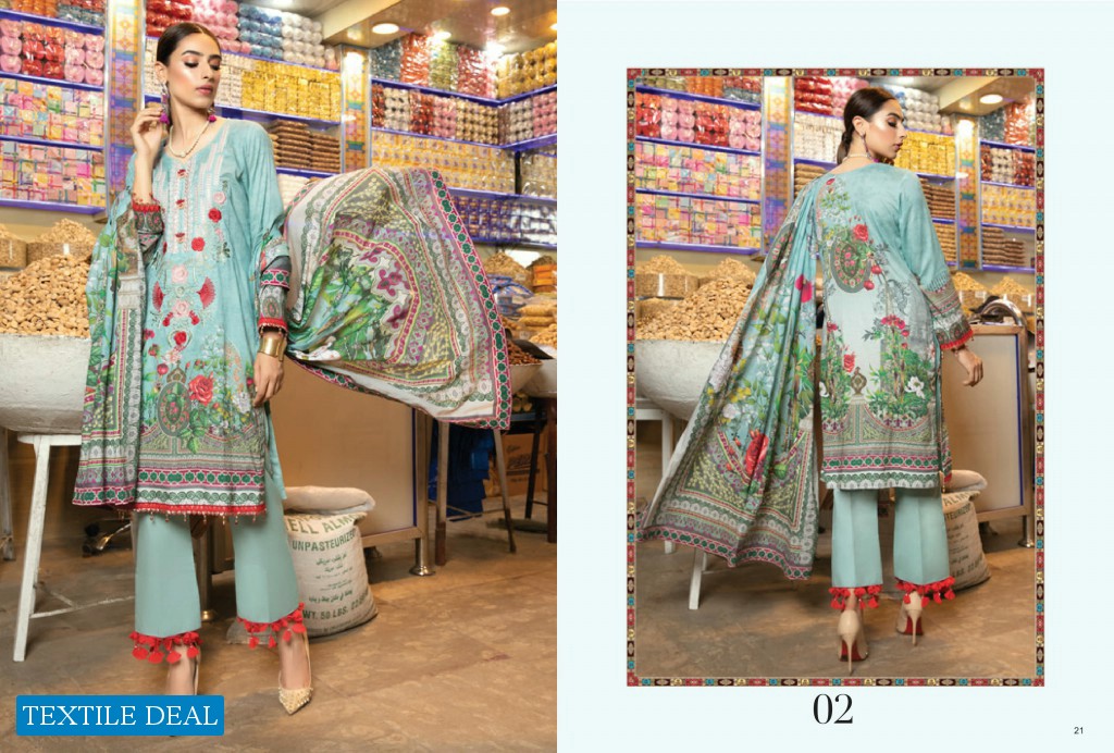 Alzohaib Rung Digital Embroidered Pakistani Dress
