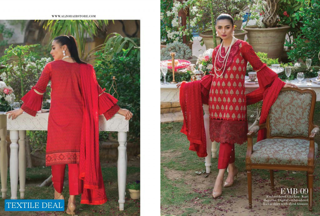 Alzohaib Summer Affair Embroidered Collection Wholesale Branded Dresses
