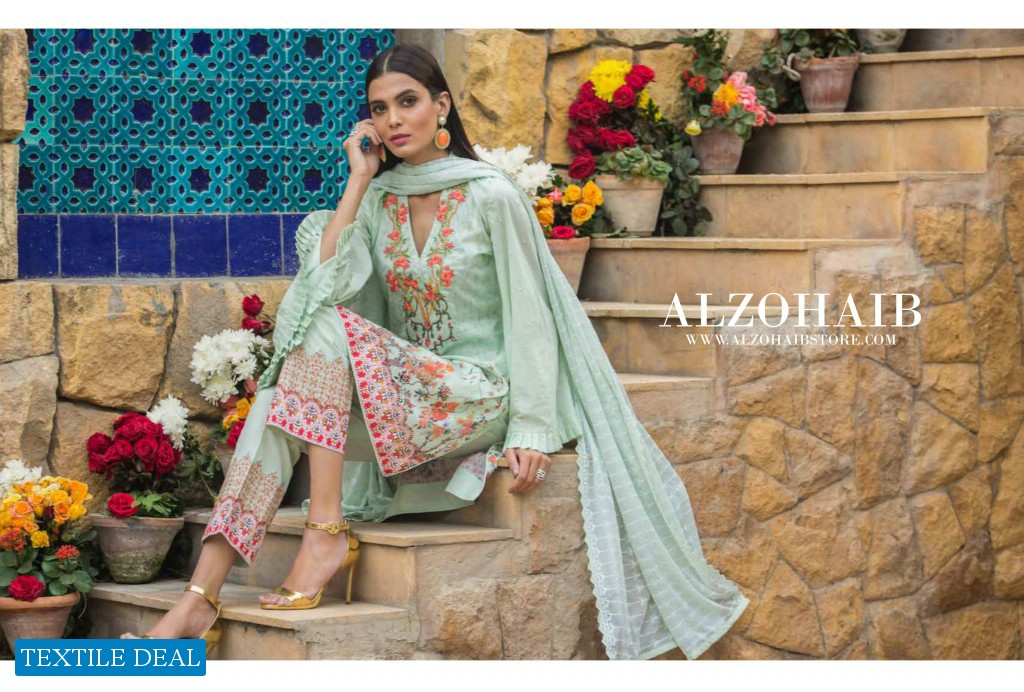 Alzohaib Summer Affair Embroidered Collection Wholesale Branded Dresses