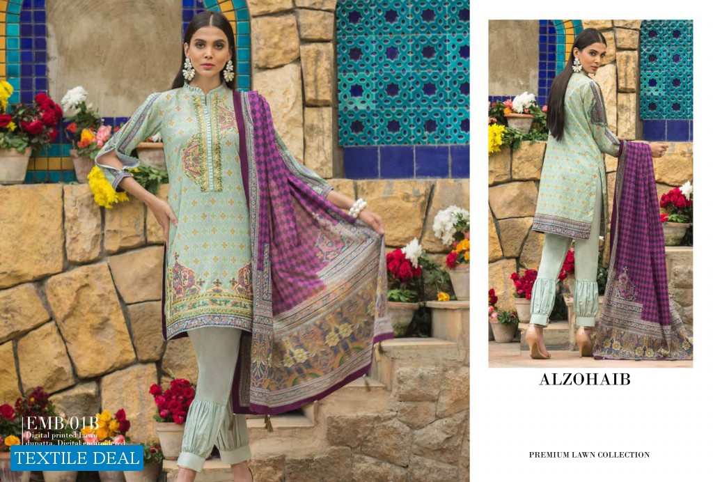 Alzohaib Summer Affair Embroidered Collection Wholesale Branded Dresses