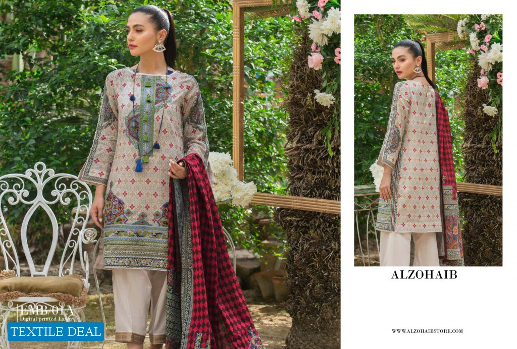 Alzohaib Summer Affair Embroidered Collection Wholesale Branded Dresses