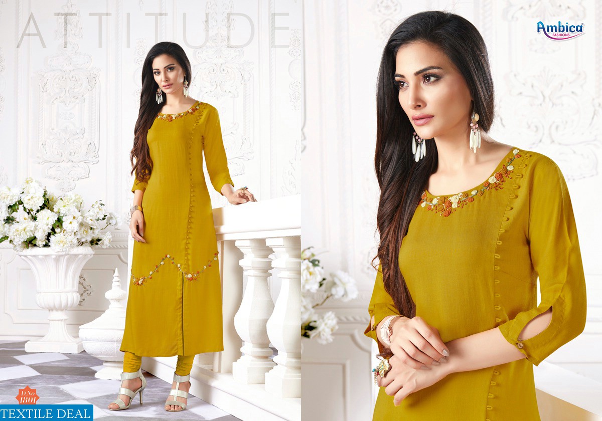 Ambica Aishani Wholesale Ready Made Kurtis