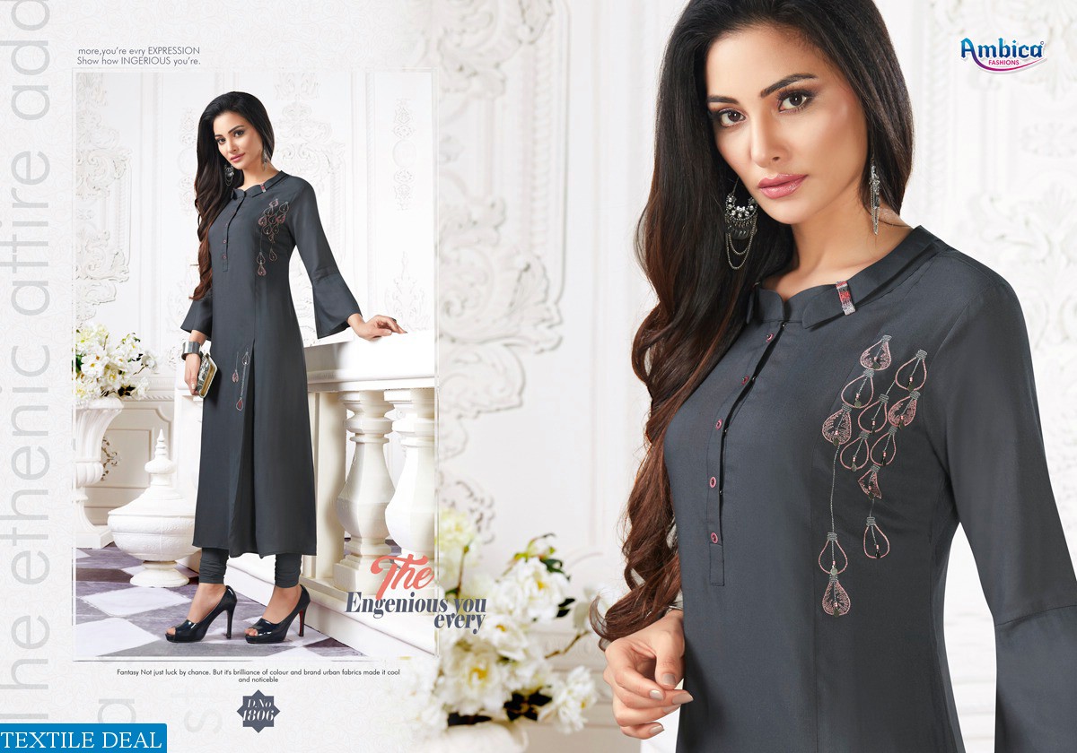 Ambica Aishani Wholesale Ready Made Kurtis