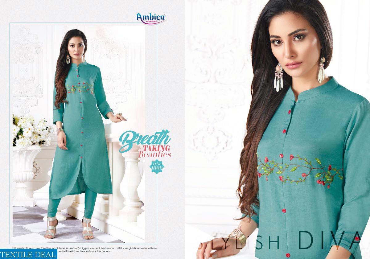 Ambica Aishani Wholesale Ready Made Kurtis