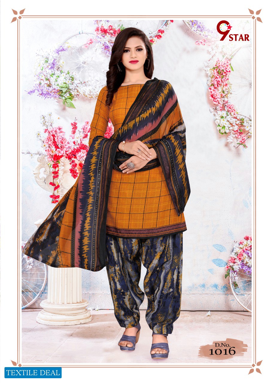 Amit 9 Star Vol-5 Synthetic Fabrics Dress Material Catalog