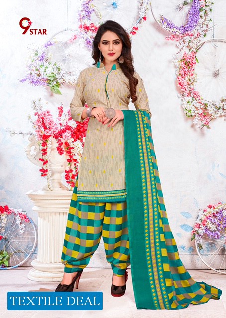 Amit 9 Star Vol-5 Synthetic Fabrics Dress Material Catalog