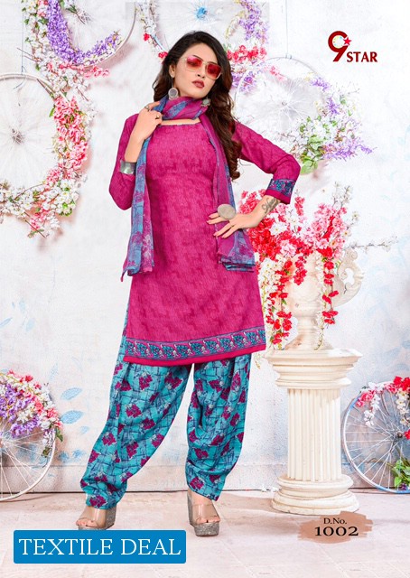 Amit 9 Star Vol-5 Synthetic Fabrics Dress Material Catalog