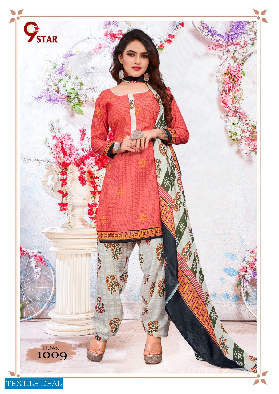 Amit 9 Star Vol-5 Synthetic Fabrics Dress Material Catalog