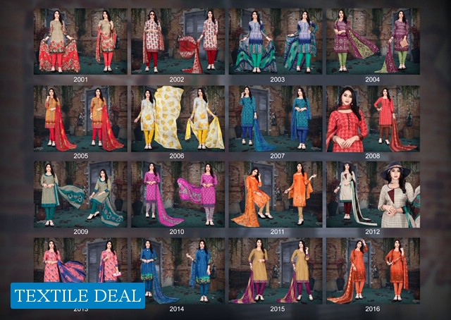 Amit priya French Crepe Dress Material Wholesaler