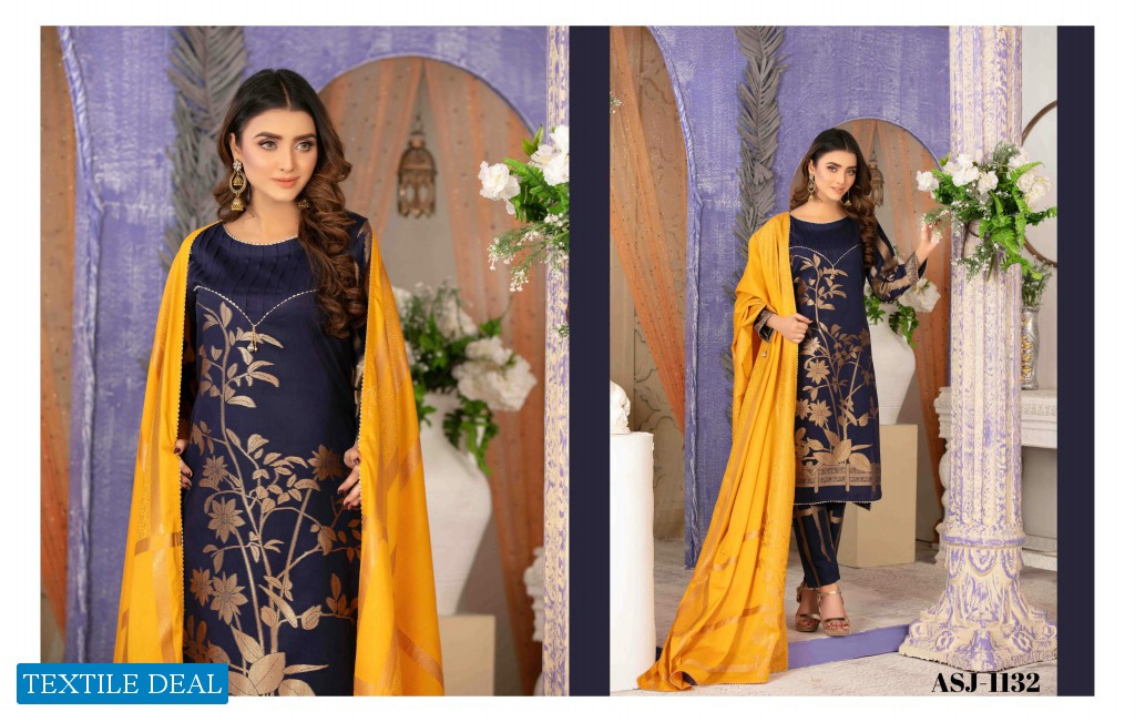 Amna Sohail Chrome Wholesale Original Pakistani Banaras Suits