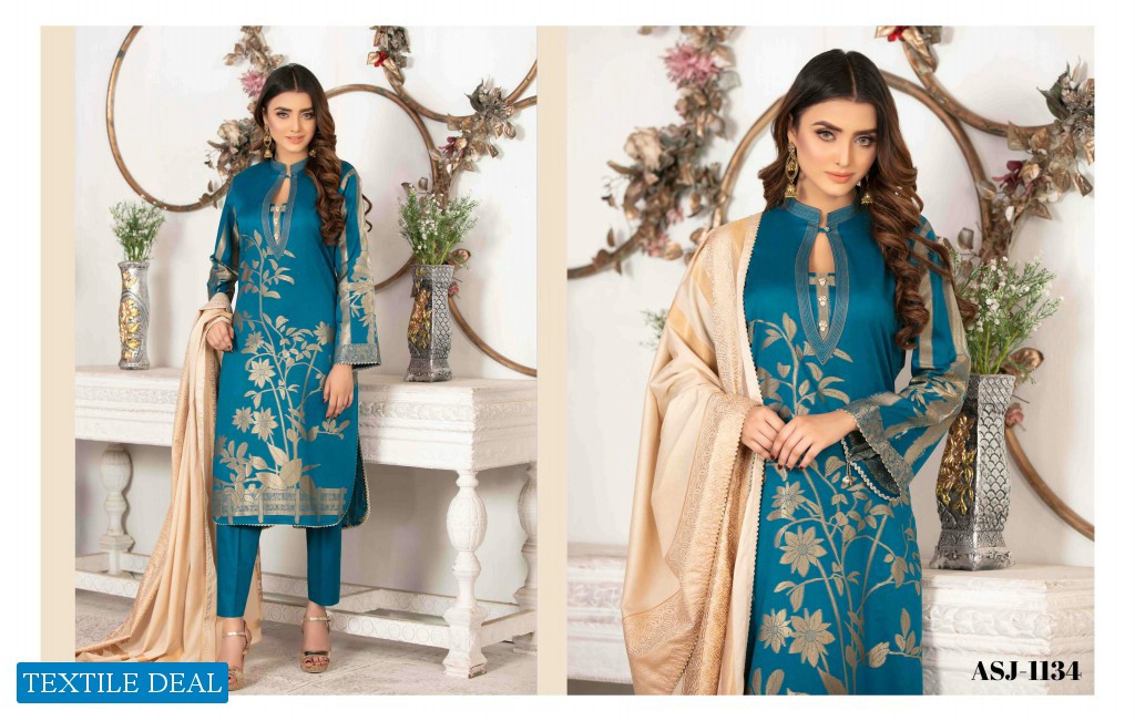 Amna Sohail Chrome Wholesale Original Pakistani Banaras Suits