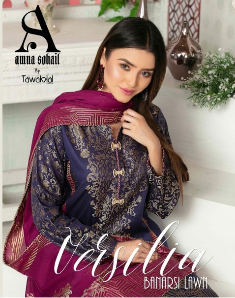 Amna Sohail Versilia Banarasi Wholesale Pakistani Catalog