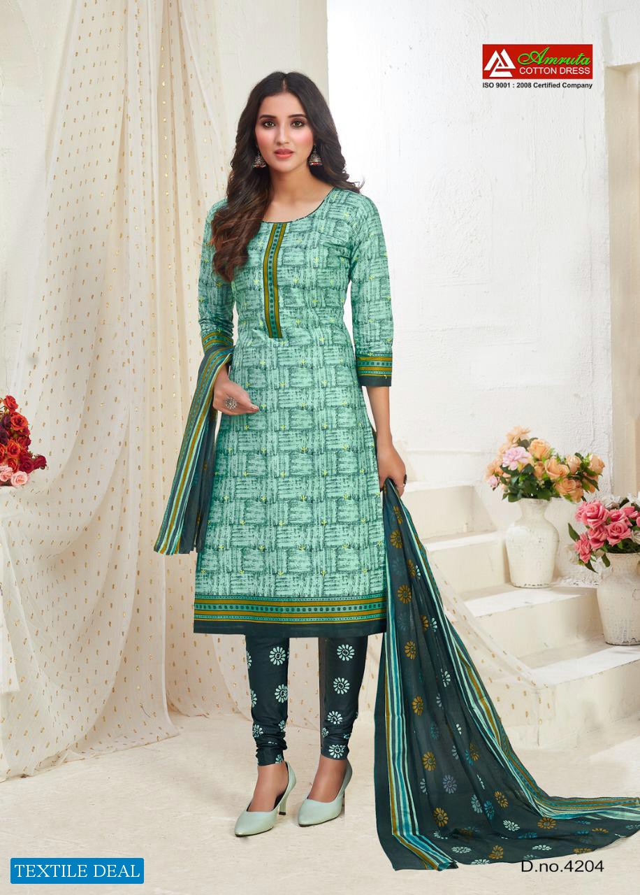 Amruta Kajori Vol-42 Wholesale Printed Dress Material