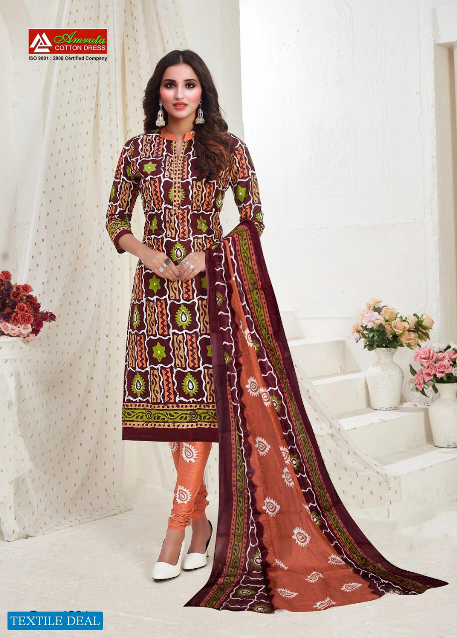 Amruta Kajori Vol-42 Wholesale Printed Dress Material