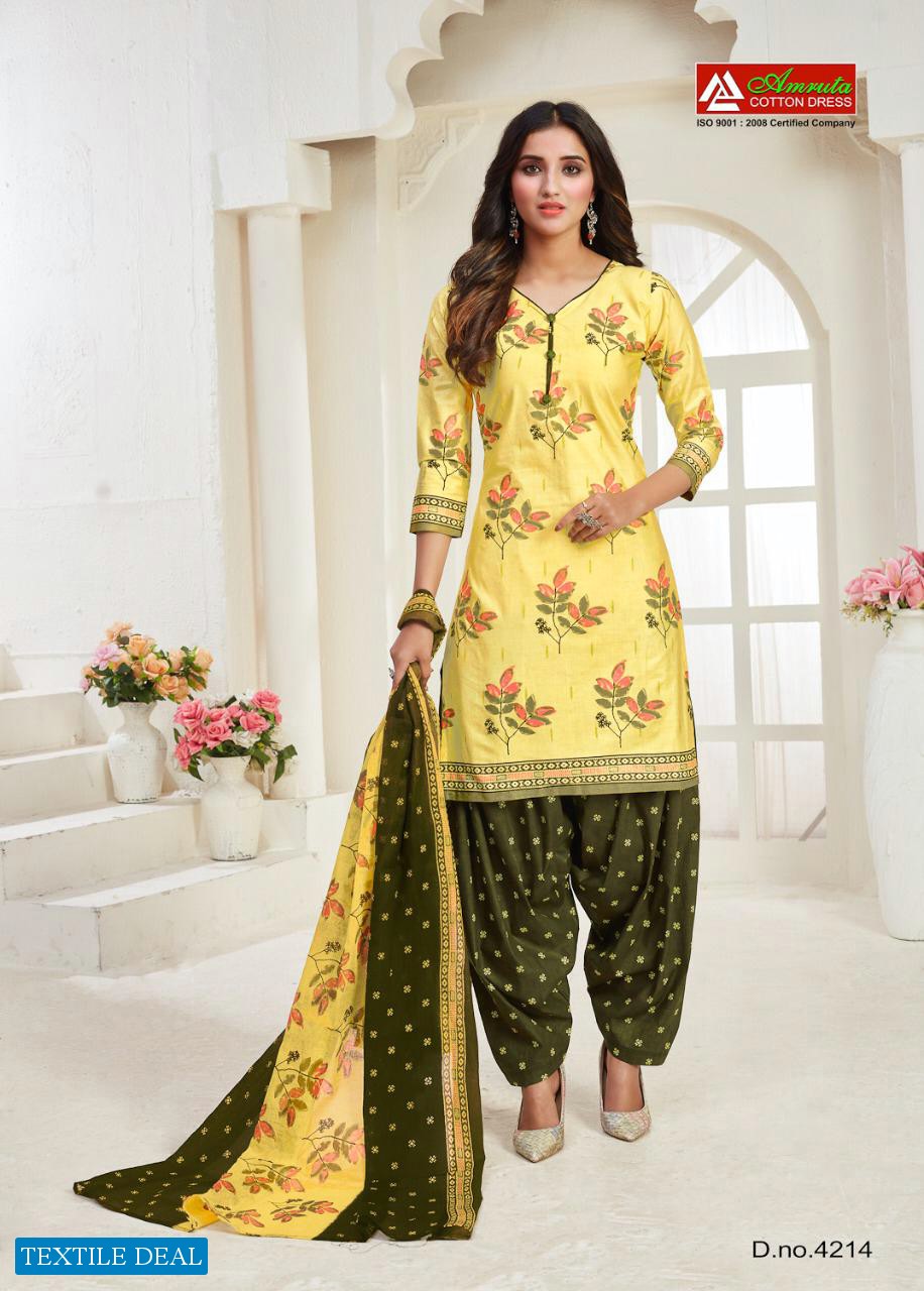 Amruta Kajori Vol-42 Wholesale Printed Dress Material