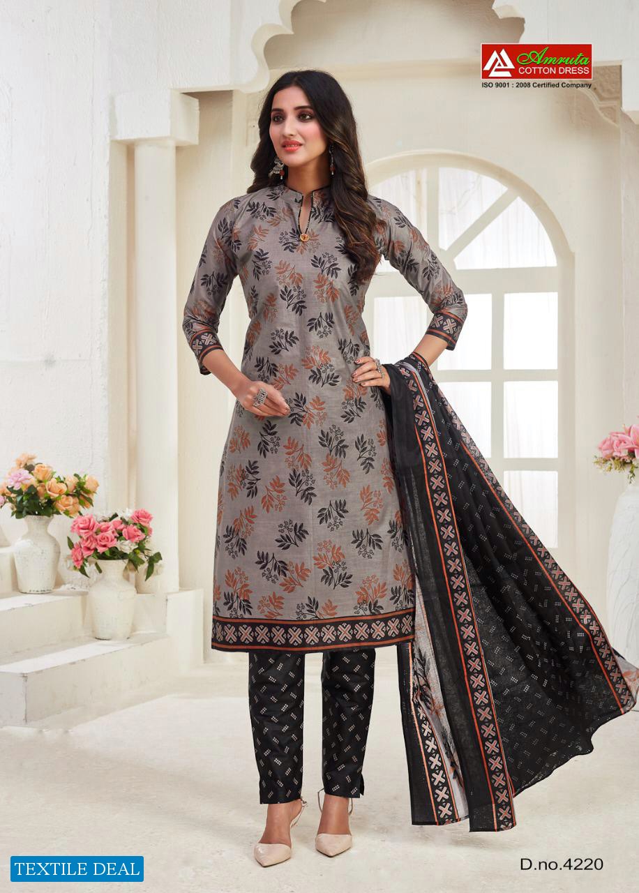 Amruta Kajori Vol-42 Wholesale Printed Dress Material