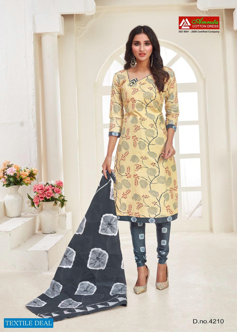 Amruta Kajori Vol-42 Wholesale Printed Dress Material