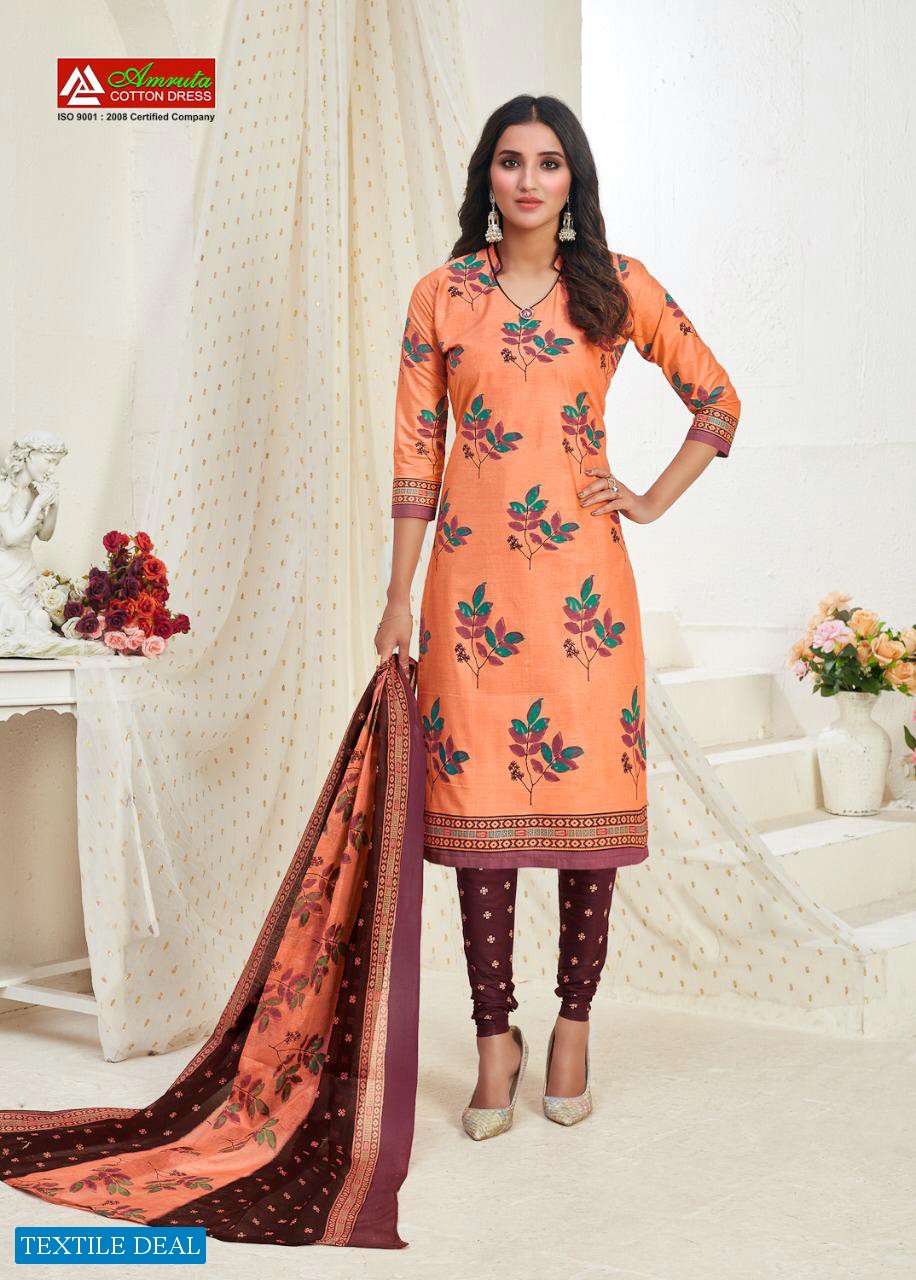 Amruta Kajori Vol-42 Wholesale Printed Dress Material