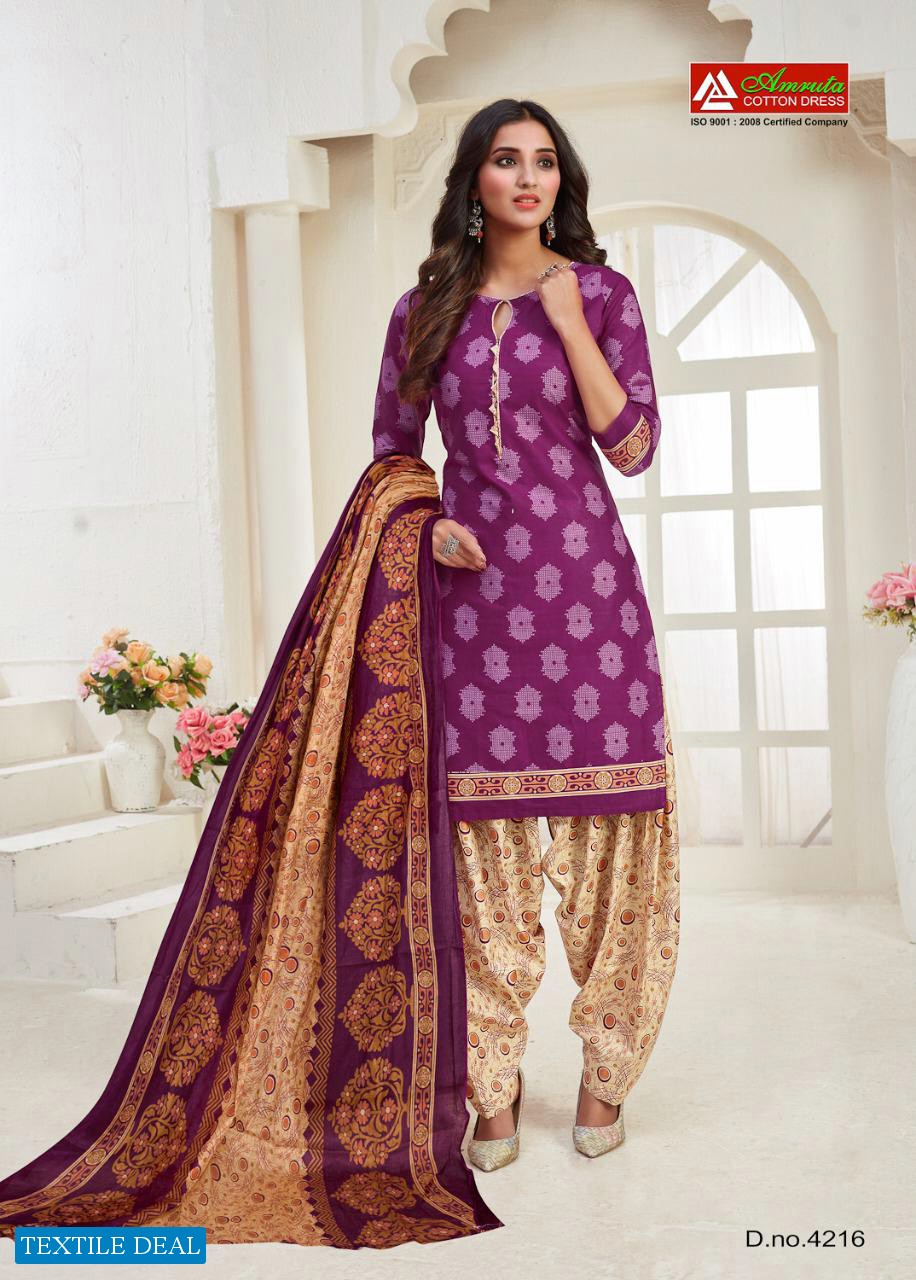 Amruta Kajori Vol-42 Wholesale Printed Dress Material